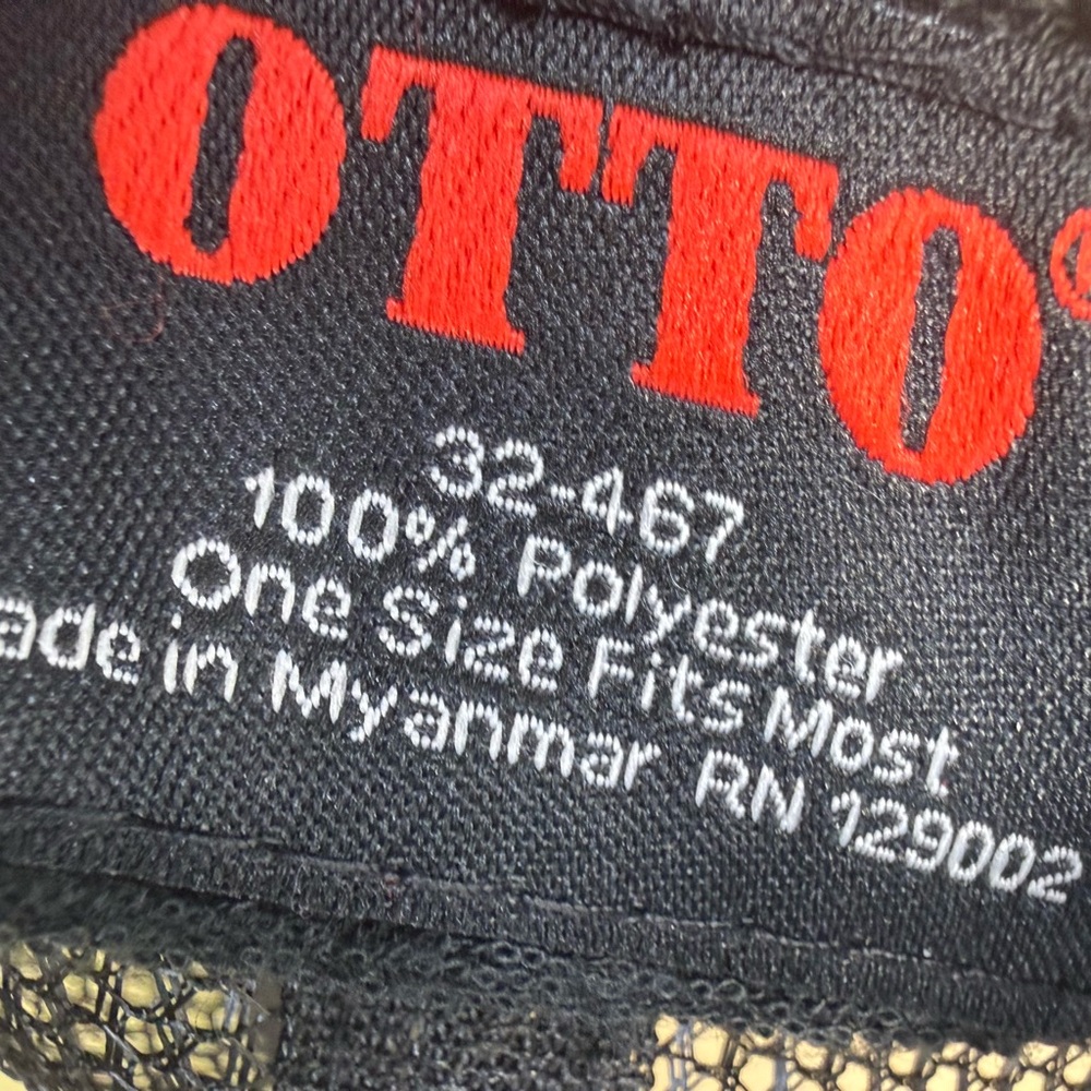 Johnny Cash Otto Trucker Black Hat Embroidery One Size Adjustable - Picture 4 of 8